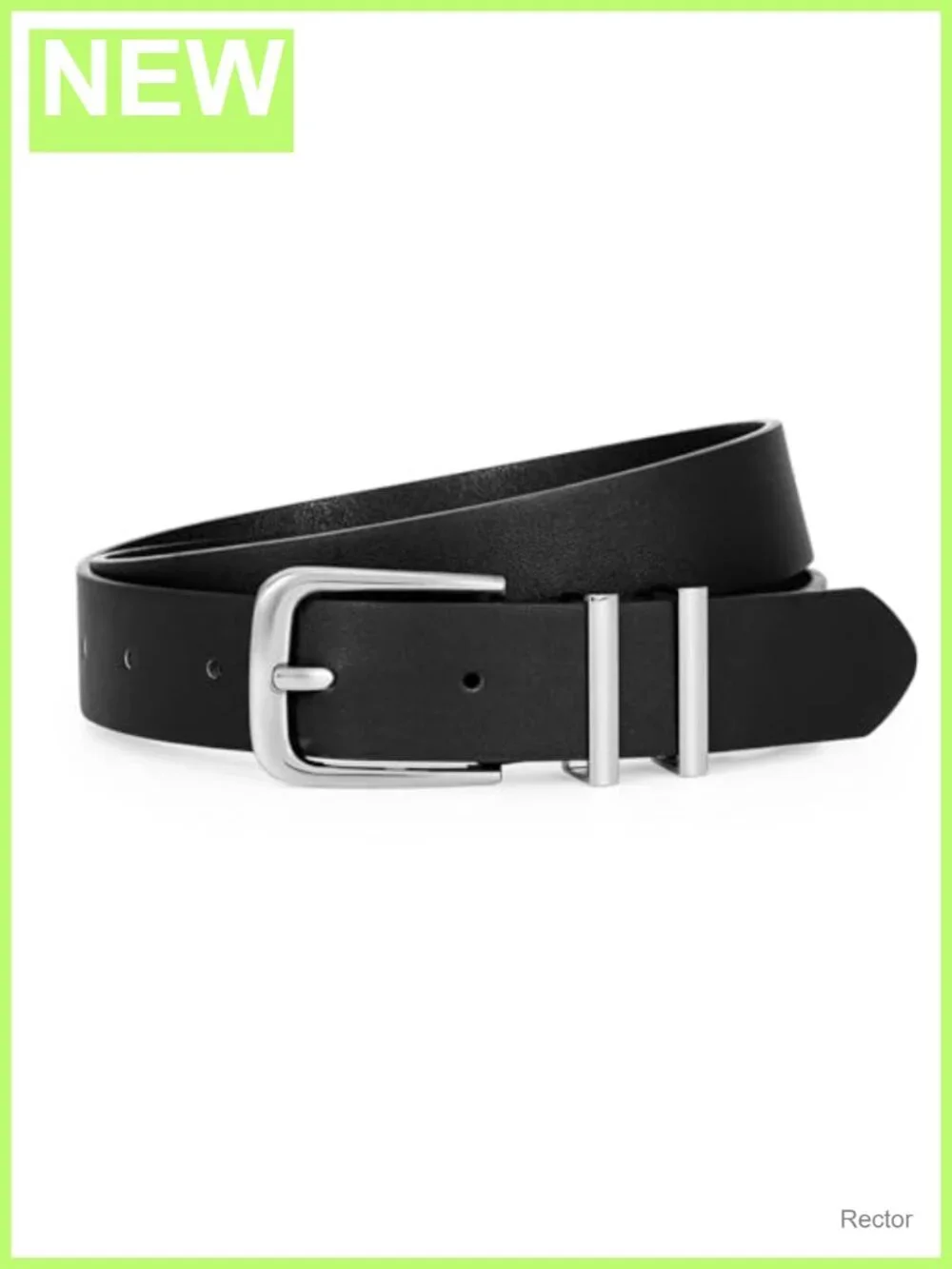 Women's Soft Faux Leather Belt with Gold or Silver Buckle